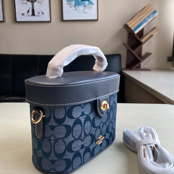 Coach Chambray Luggage Crossbody Bag - Picture 4 of 8